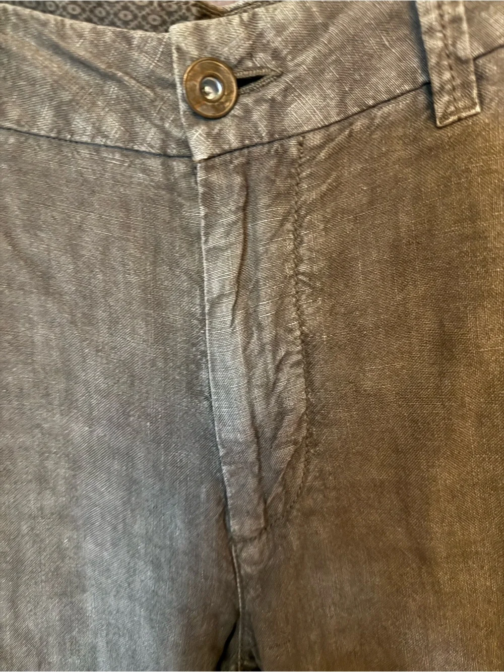 Men's Casual Linen-Blend Pants - Gray